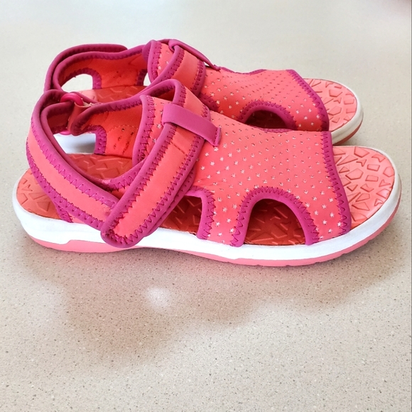 Lands' End Other - EUC Land's End Girl's Sport Sandals Orange& pink Girl's Size 3 Med